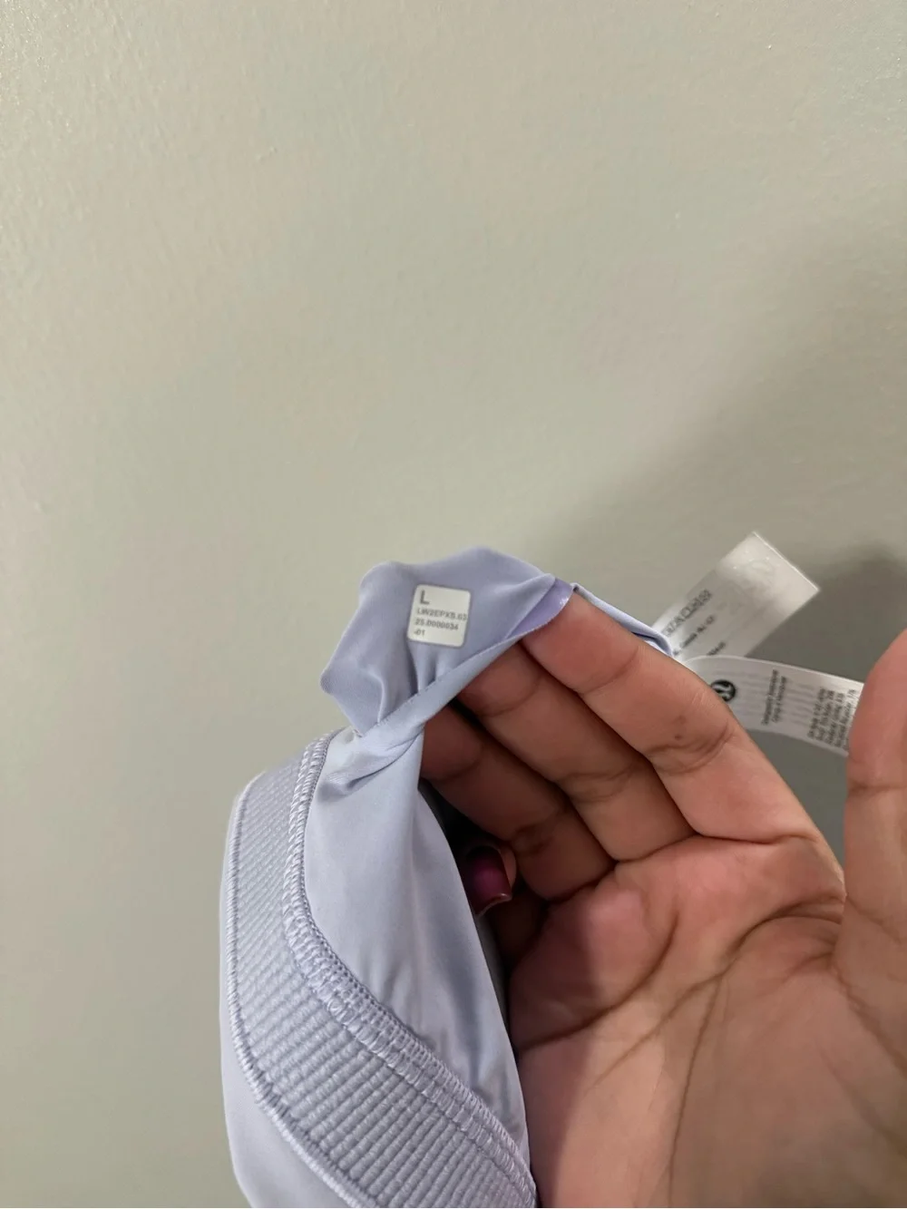 lululemon athletica Light Lavender Strappy Sports Bra